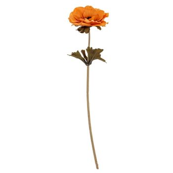 Yellow Anemone Stem Artificial Flower - Plastic - L10 x W10 x H38 cm - Yellow