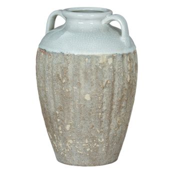 Thorne Large Amphora Vase - Ceramic - L21 x W21 x H32 cm - White