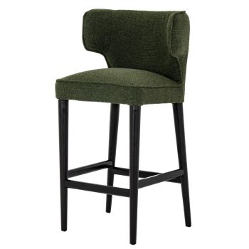 Avia Moss Barstool - Wood - L56 x W61 x H105 cm - Green