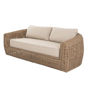 Bloom Collection Outdoor Sofa - Metal - L108 x W202 x H72 cm - Brown