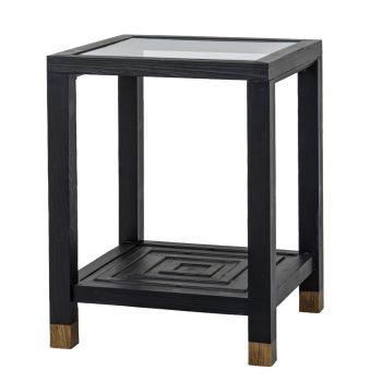 Lennox Side Table - Wood - L50 x W50 x H65 cm - Black