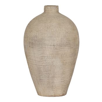 Morrow Large Vase - Ceramic - L21 x W21 x H35 cm - Cream