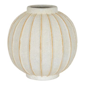 Grove Globe Vase - Ceramic - L25 x W25 x H25 cm - White