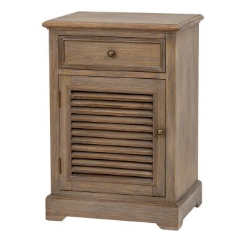 Delphine Collection 1 Drawer 1 Door Chest Left Hand - Wood - L38 x W50 x H72 cm - Brown