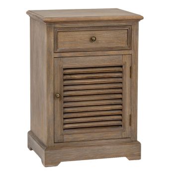 Delphine Collection 1 Drawer 1 Door Chest Right Hand - Wood - L38 x W50 x H72 cm - Brown