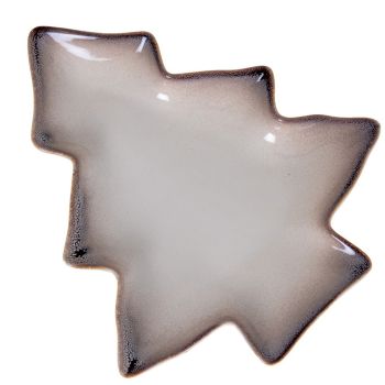 Small Everin Tree Dish - Ceramic - L18 x W21 x H3 cm - White