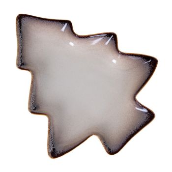 Medium Everin Tree Dish - Ceramic - L22 x W26 x H3 cm - White