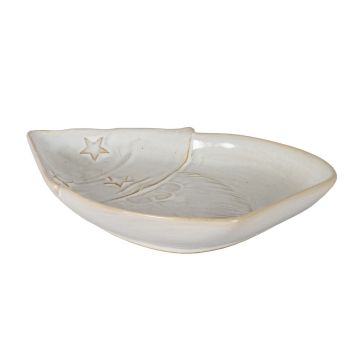 Alora Santa Dish - Ceramic - L15 x W20 x H2 cm - White