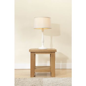 Shrewsbury Lamp Table - L33 x W40 x H40 cm - Oak