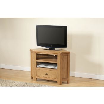 Shrewsbury Corner TV Unit - L45 x W90 x H65 cm - Oak