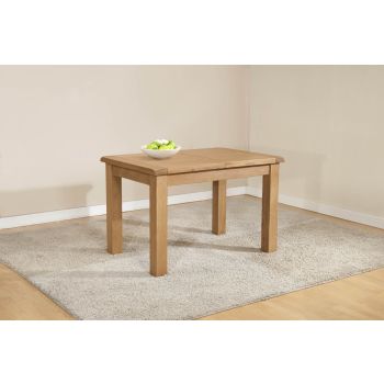 Shrewsbury Dining Table with 1 Extension (Extends To 153cm) - L80 x W120 x H76 cm - Oak
