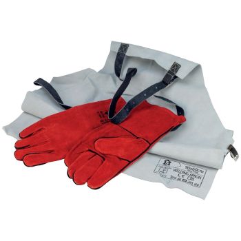 SIP Leather Welding Gloves & Apron - L7 x W26 x H48 cm