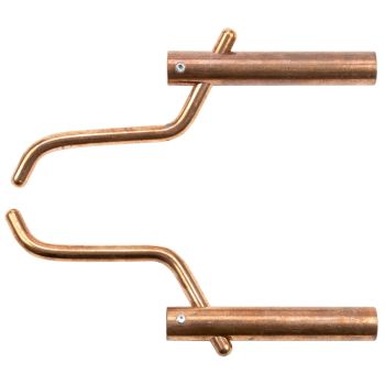 SIP Spot Welder 120mm Arms with Swan Neck Electrodes (ø 16mm) - Copper/Chrome Alloy - L1.6 x W12 x H14.5 cm