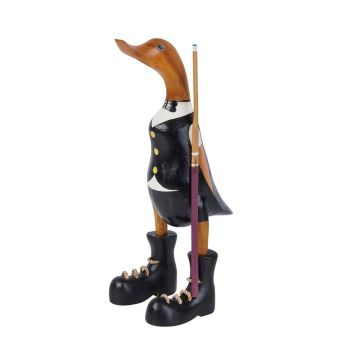 45cm Hand Carved Snooker Duck - Wood - L15 x W15 x H45 cm