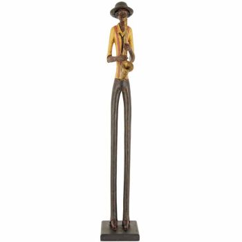 Standing Jazz Band Saxophonist -- Ornament - L10 x W10 x H60 cm