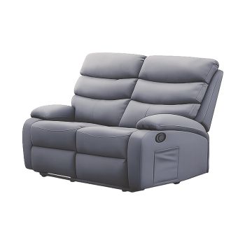 2 Seater Recliner Sofa - L92 x W133 x H104 cm - Assembly Required - Grey