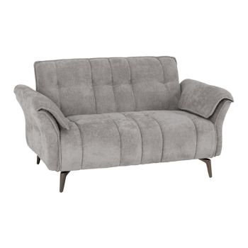 Amalfi 2 Seater Sofa - L83 x W156 x H86 cm - Grey Fabric