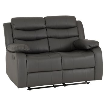 Roma 2 Seater Recliner Sofa - L90 x W102 x H134 cm - Grey