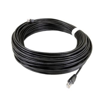 Pre-Cut 30m Cat5E UTP Outdoor Ethernet Network Cable - L20 x W20 x H8 cm - Black