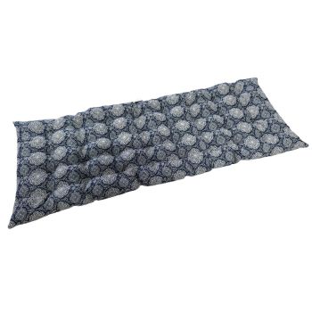 Bench Seat Pad - L40 x W110 x H5 cm - Celtic Blue on White