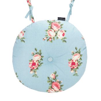 Round Seat Pad - MXD Floral - L40 x W40 x H4 cm