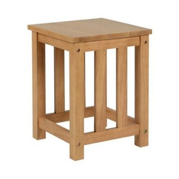 Richmond Stool (1 x Pair) - L34 x W34 x H45 cm - Oak Varnish