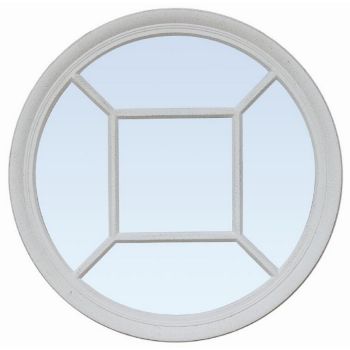 83cm Wall Mirror - Glass - L6 x W73 x H83 cm - Silver