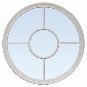 112cm Wall Mirror - Glass - L6 x W78 x H112 cm - Silver