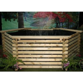 400 Gallon pool EPDM Liner - Timber - W229 x H75 cm - Minimal Assembly Required