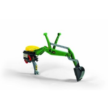 Rolly Backhoe John Deere Rear Excavator - L40 x W78 x H23 cm - Green