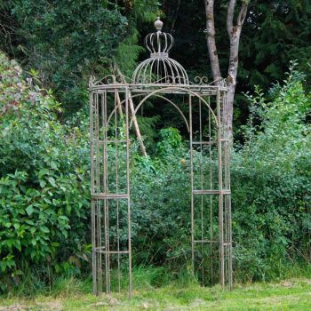 Ornate Archway - L153 x W62 x H290 cm - Antique Blue Rust