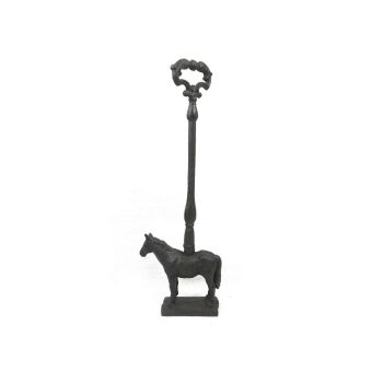 52cm Horse Doorstop - Cast Iron - L19 x W7 x H52 cm