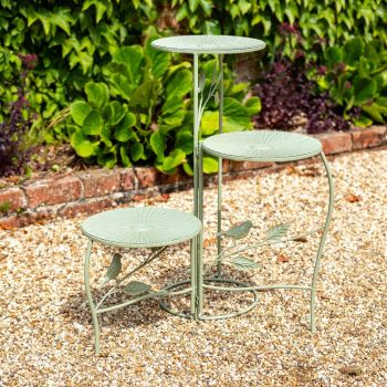 Woodland Plant Stand Folding - L18 x W45 x H95 cm - Green