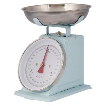 Weighing Scales - Metal/Stainless Steel/Acrylic - L21 x W14 x H25.5 cm - Ice Blue