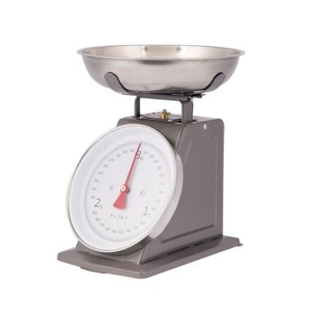 Weighing Scales - Metal/Stainless Steel/Acrylic - L21 x W14 x H25.5 cm - Black