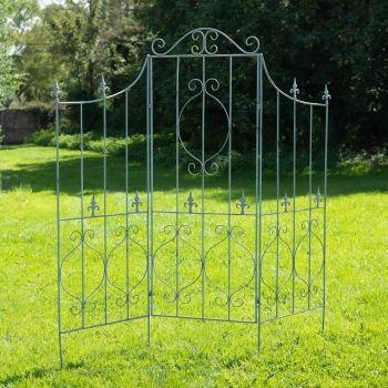 Gustav Folding Screen - L1 x W188 x H183 cm - Antique Blue