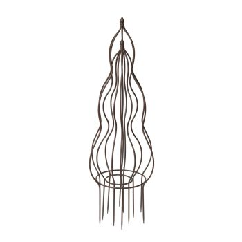 Pot Obelisk (Set of 2) 1m - Dark Brown