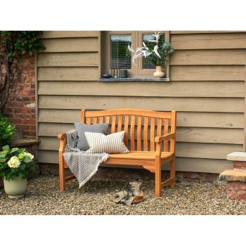 Kingsbury 120 Bench KD Mahogany - L120 x W61 x H92 cm