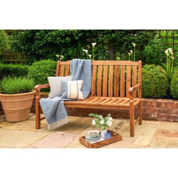 Beeley 150cm Bench FSC Acacia Wood Teak Look - L150 x W64 x H102 cm - Natural