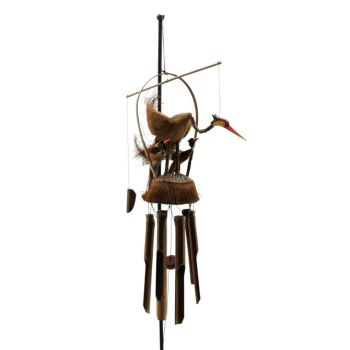 Bird Wind Chime - Wood - L30 x W18 x H60 cm