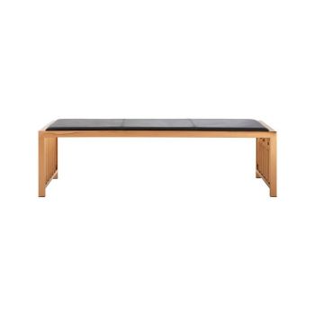 Novara Bench - Metal/Wood - L40 x W150 x H40 cm - Rose Gold