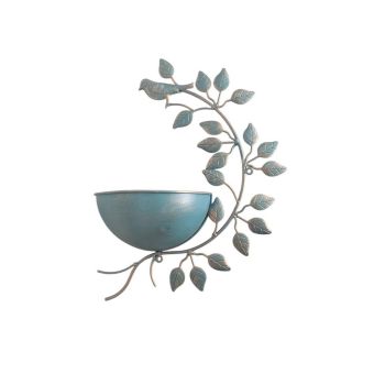Garden Planter - Metal - L10 x W32 x H42 cm - Blue