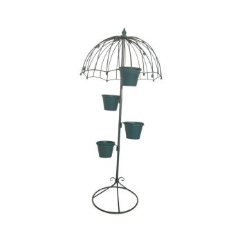 Garden Planter - Metal - L35 x W35 x H130 cm - Blue