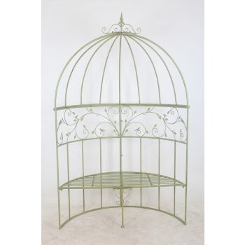Garden Arbour Bench - L59 x W138 x H217 cm - Stone Grey