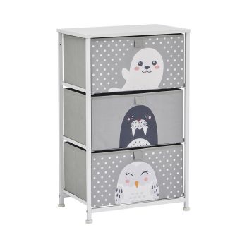 Arctic 3 Drawer Storage Chest - L29 x W40 x H19 cm