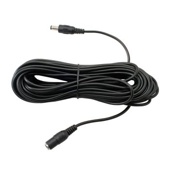 5m DC Power Extension Cable for 12V Cameras 2.1mm - Black