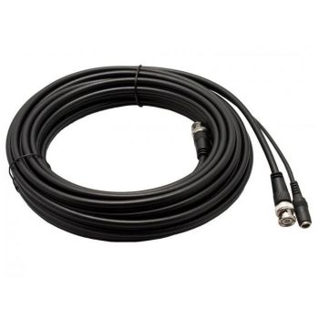 5m Professional Copper RG59 BNC Video and DC Power CCTV Cable - Black