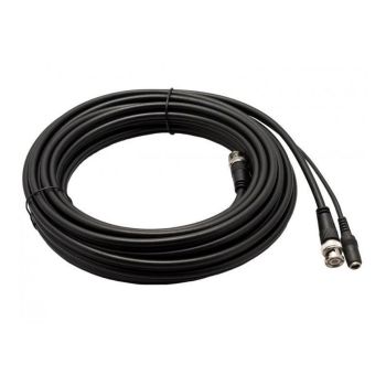 60m Professional Copper RG59 BNC Video and DC Power CCTV Cable - Black