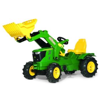 John Deere 6210R Tractor with Frontloader and Pneumatic Tyres