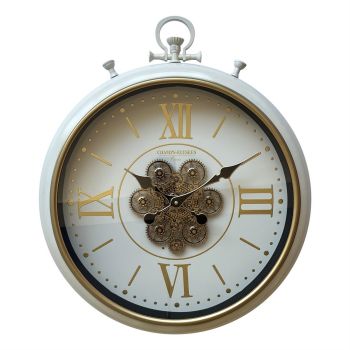 61cm Wall Gear Clock for Living Room/Hallway/Dining Room - Metal - L9 x W52 x H61 cm